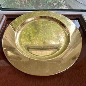 Vintage Solid Brass Charger Plate Decorative serving plate Home Accent